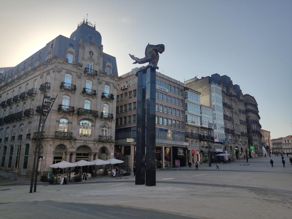 Апартаменты Pleno Centro, Terraza, Principe, 5 Min Casco Vello Y Estacion Ave Виго Экстерьер фото